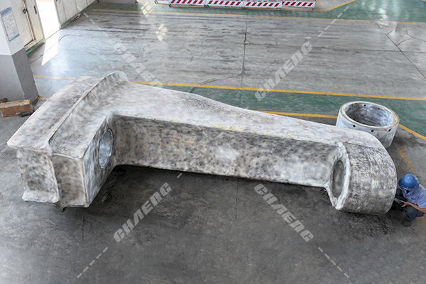 大型船用鑄鋼件掛舵臂鑄造工藝設計